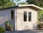 Power 14x12 Chalet Log Cabin 28mm