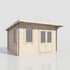 Power 14x12 Pent Log Cabin 28mm Door Right