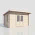 Power 14x12 Pent Log Cabin 28mm