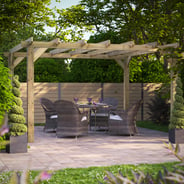 Power 14x12 Wooden Pergola