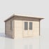 Power 14x14 Pent Log Cabin 28mm