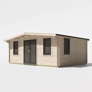 Power 14x20 Chalet Log Cabin 44mm