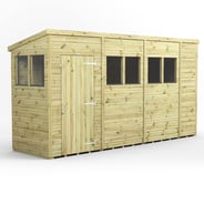 Power 14x4 Premium Pent Wooden Shed