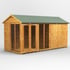 Power 14x6 Apex Summerhouse Combi 6ft Shed