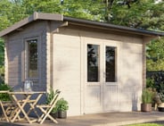 Power 14x8 Apex Log Cabin 28mm