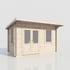 Power 14x8 Pent Log Cabin 28mm Door Left