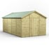 Power 18x10 Premium Apex Windowless Wooden Shed