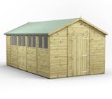 Power 18x10 Premium Apex Wooden Shed