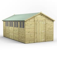 Power 18x10 Premium Apex Wooden Shed