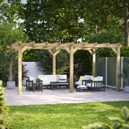 Power 18x12 Wooden Pergola