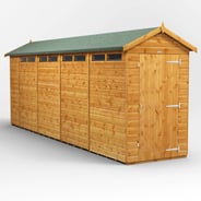 Power 18x4 Apex Security Shed