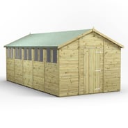 Power 20x10 Premium Apex Wooden Shed