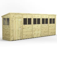 Power 20x4 Premium Pent Wooden Shed