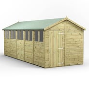 Power 20x8 Premium Apex Wooden Shed