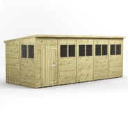 Power 20x8 Premium Pent Wooden Shed