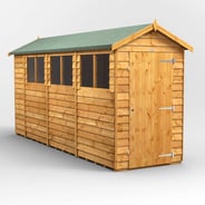 Power 14x4 Overlap Apex Wooden Shed