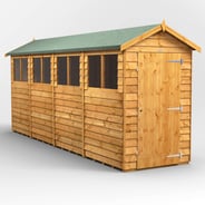 Power 16x4 Overlap Apex Wooden Shed