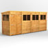 Power 16x4 Overlap Pent Wooden Shed Double Door