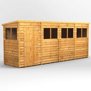 Power 16x4 Overlap Pent Wooden Shed