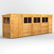 Power 18x4 Overlap Pent Wooden Shed