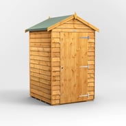 Power 4x4 Windowless Overlap Apex Wooden Shed