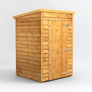 Power 4x4 Windowless Overlap Pent Wooden Shed