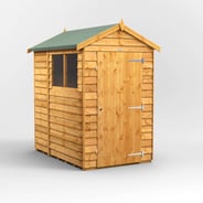 Power 6x4 Overlap Apex Wooden Shed