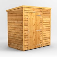 Power 6x4 Windowless Overlap Pent Wooden Shed