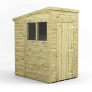 Power 4x6 Premium Pent Wooden Shed