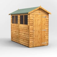 Power 8x4 Overlap Apex Wooden Shed