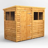 Power 8x4 Overlap Pent Wooden Shed