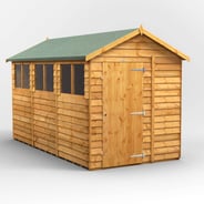 Power 12x6 Overlap Apex Wooden Shed