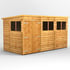 Power 12x6 Overlap Pent Wooden Shed Double Door