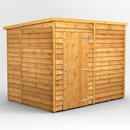 Power 8x6 Windowless Overlap Pent Wooden Shed