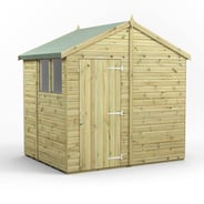 Power 6x8 Premium Apex Wooden Shed