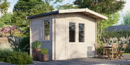 Power 8x12 Chalet Log Cabin 28mm