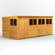 Power 16x8 Shiplap Pent Wooden Shed