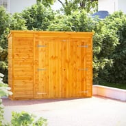 Power 8x2 Pent Storage Shed