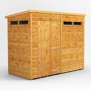 Power 8x4 Pent Security Shed Single Door