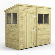 Power 8x4 Premium Pent Wooden Shed