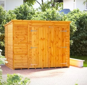 Power 8x6 Pent Storage Shed