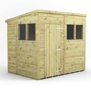 Power 8x6 Premium Pent Wooden Shed