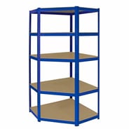 Bulldog 90cm 5 Tier Corner Racking in Blue