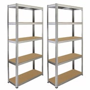 Bulldog 90cm x 30cm 5 Tier Shelving 2 Pieces