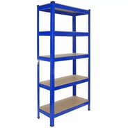 Bulldog 75cm x 30cm 5 Tier Shelving in Blue