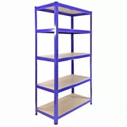 Bulldog 90cm x 45cm 5 Tier Shelving in Blue Set of 3