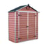 Palram 6x3 Plastic Skylight Garden Shed in Amber