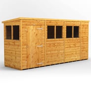 Power 14x4 Shiplap Pent Wooden Shed