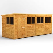 Power 16x6 Shiplap Pent Wooden Shed