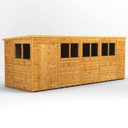 Power 18x6 Shiplap Pent Wooden Shed